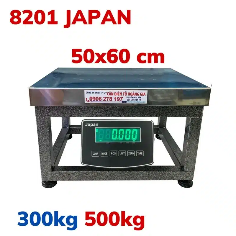 Cân điện tử 500kg 8201 Japan - 50x60cm Chính Hãng - Cân điện tử Hoàng Gia | Uy tín 10+ năm, Uy Tín, Giá Tốt Cân điện tử 500kg 8201 Japan chính hãng