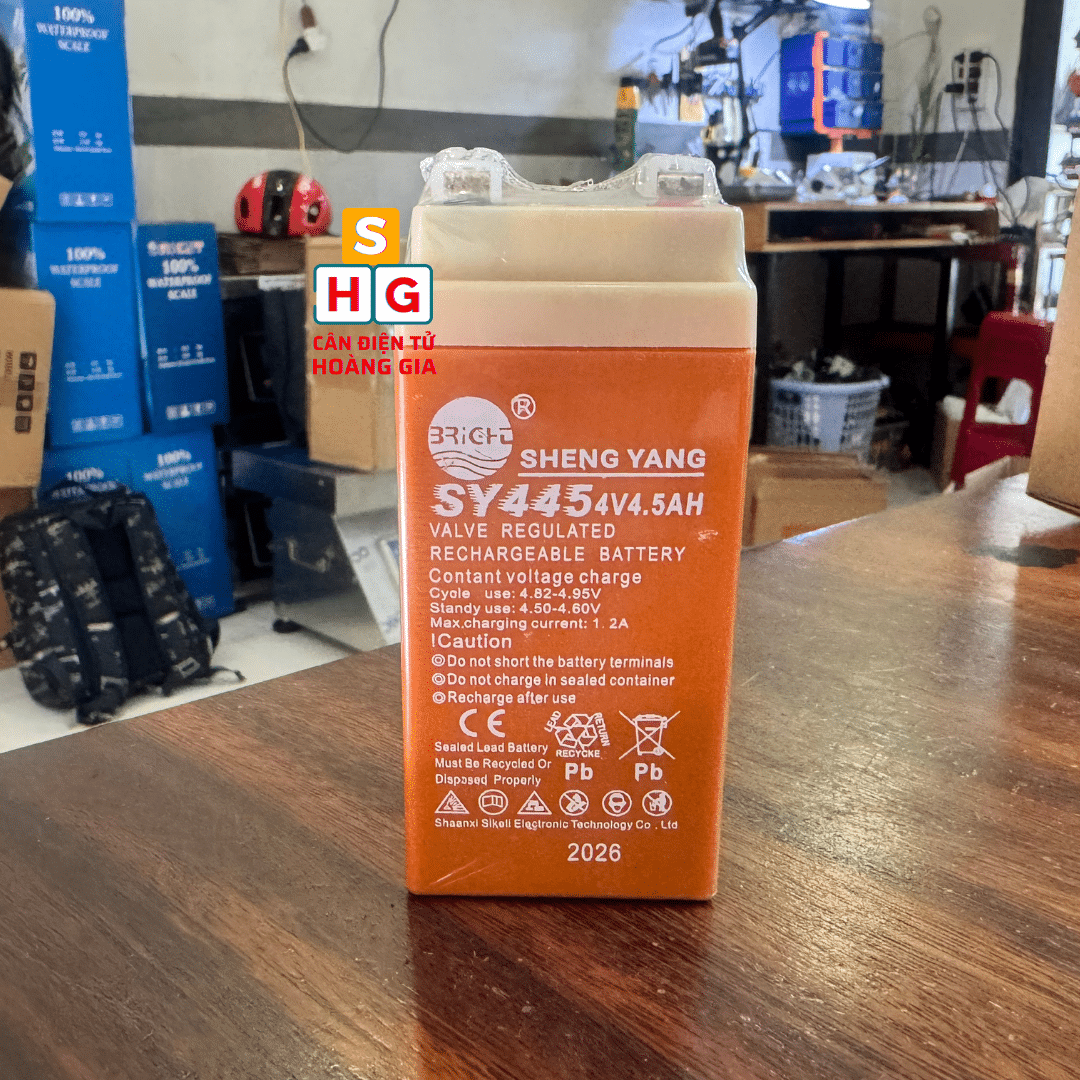 App Ghi Sổ Cân Cho Thương Lái: 8 Tính Năng Chính Xác 2026 - Cân điện tử Hoàng Gia | Uy tín 10+ năm, Uy Tín, Giá Tốt Pin ắc quy 4V 5Ah dự phòng cho cân điện tử đi thu mua ngoài ruộng